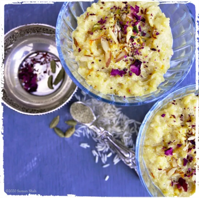 Saffron Kheer with Rose & Cardamom